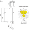 Podwójna lampa podłogowa LED GLOW D24 Pro Biała