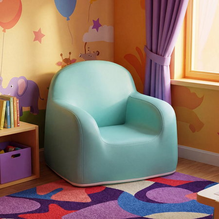 Zestaw mebli dziecięcych Spacetronik – stolik, sofa i foteliki niebieski