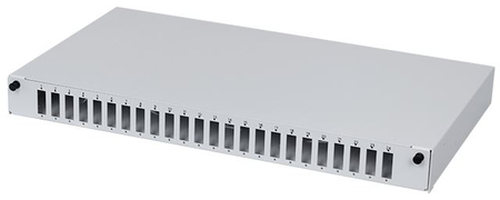 Przełącznica światłowodowa 19" 1U 24xSC Duplex Szara stała