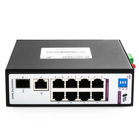 SWITCH 8-portowy SP-SGI108SP Przemysłowy PoE SFP
