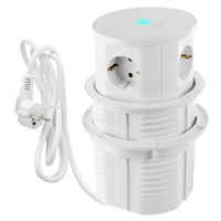 Gniazda Elektryczne do Blatu Ładowarka Indukcyjna USB okrągłe Wysuwane Spacetronik SPS-R3D6W V2