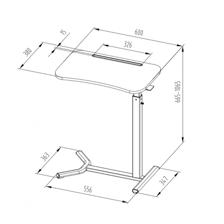 Zestaw relaksacyjny: fotel bujany Riva + stolik Buddy