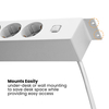Przedłużacz Podblatowy do Biurka Listwa Zasilajaca USB RJ45 CAT.6 USB Spacetronik SPSU38W_V2