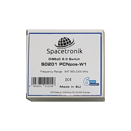 Sumator zewnętrzny sygnału SAT+DVB-T2 Spacetronik 2/1 C0201
