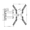 Maclean MC-759 TV-Halterung 13"-55" bis zu 30kg.