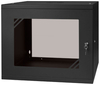 RACK 19'' 9U 600x450mm SCHWARZ Glastür