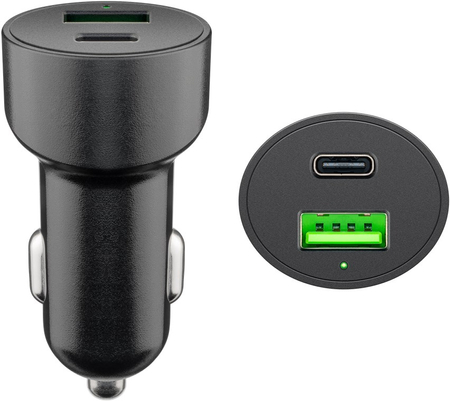 Ładowarka samochodowa USB USB-C 48W 3A Quick Charge Power Delivery Goobay - zdjęcie 2