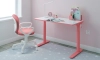 Biurko dziecięce z korbą Spacetronik XD 80x60 cm (różowe) OUTLET