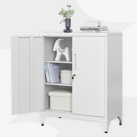 Szafka metalowa z zamkiem Spacetronik SPC-160G - zdjęcie 2