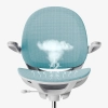 Ergonomiczne krzesło do pokoju dziecięcego – turkusowe - Spacetronik SPC-XD03S OUTLET