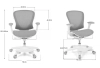 Krzesło dziecięce do biurka ergonomiczne czarne Spacetronik XD SPC-XD02B OUTLET