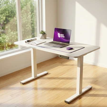 Biurko elektryczne 120x60 SPEO125WW białe - zdjęcie 2