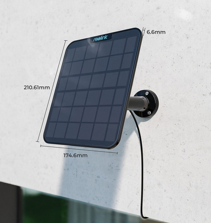 Solarmodul 6W für USBC Kameras Reolink 2 schwarz 4m