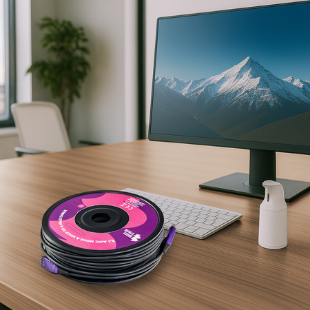 Kabel optyczny UHS AOC HDMI 2.1 SH-OX150 15 m - zdjęcie 2