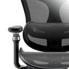 Ergonomiczny fotel biurkowy 6D Spacetronik DORIS 40 czarny z regulowanym zagłówkiem i podłokietnikami