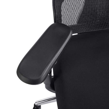 Regulowany Fotel biurowy obrotowy 4D NERO Czarny