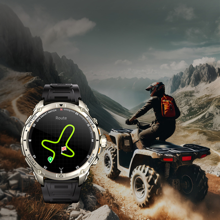Smartwatch Kumi U5 Pro 170 trybów SPORT Srebrny