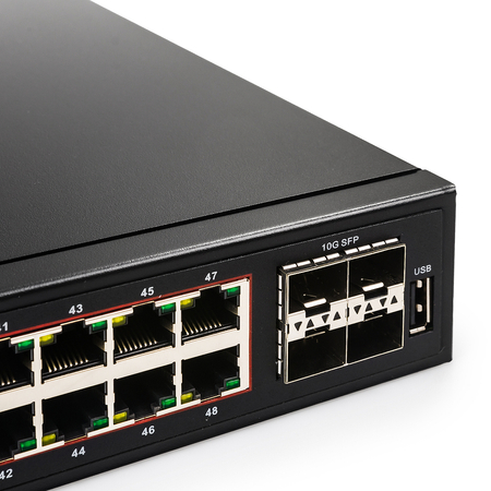 PoE+ SWITCH GS2048PS4 720W 4xSFP 48+4 Gigabit L2