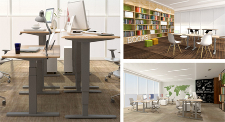 Elektryczny stelaż biurkowy Spacetronik SPE-204B