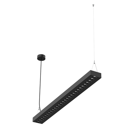 Lampa podwieszana biurowa LED GLOW D24 60W Czarna