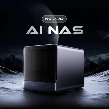 Minisforum NAS N5 Pro Ryzen AI 9HX, 0+128