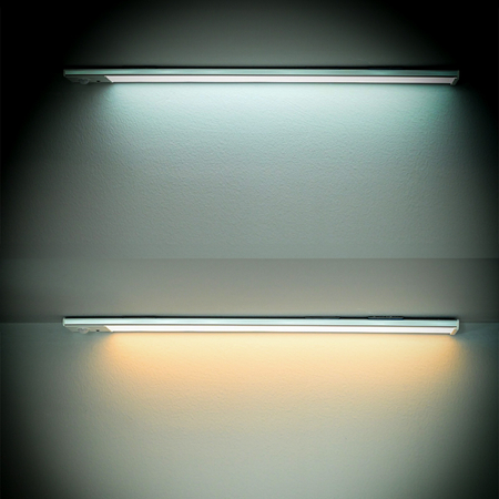 Bezprzewodowa lampa LED Czujnik ruchu 40cm Srebrna
