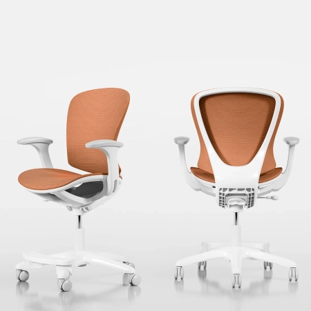 Ergonomiczne krzesło dziecięce OUTLET do biurka pomarańczowe Spacetronik XD SPC-XD02O