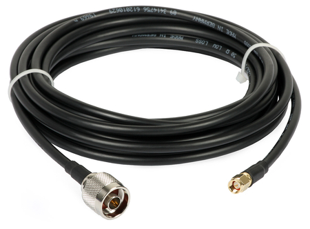 Kabel GSM przewód antenowy Spacetronik wtyk N wtyk SMA LMR240 4m