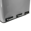 Funky Trash Can Silver Black Spacetronik Potrójny