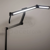 Zestaw ergonomiczny biurowy Biurko Vegard SPEO232 Fotel BARD Lampa Glow D4