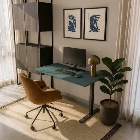 Blat MDF malowany proszkowo 120x60x2.5 Pine Green