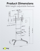 Goobay PRO CART L 37"-70" 50kg TV-Ständer