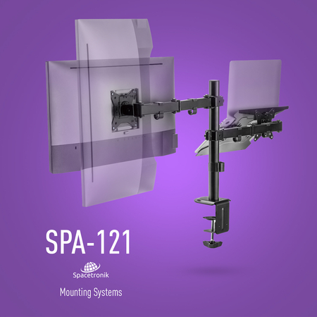 Uchwyt na monitor i laptop Spacetronik SPA-121 Outlet A-