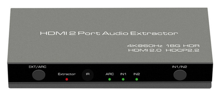 Extractor 2x HDMI-HDMI + Audio ARC 4K Spacetronik SPH-SAE06