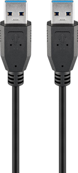 Kabel USB 3.0 SuperSpeed wtyk - wtyk USB-A Goobay 1,8m