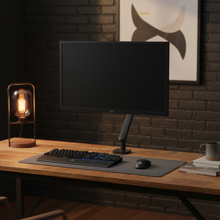 Ergonomiczny Uchwyt na Monitor SPAF110B Aluminium VESA 75/100