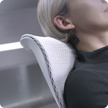 Rozkładany, szary fotel biurkowy do ergonomicznego biura Spacetronik SPRINGLE 66