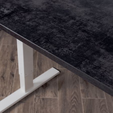 Universal-Schreibtischplatte 120x60x18 cm Beton dunkel