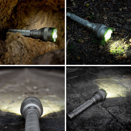 Latarka ręczna taktyczna MOCNA metalowa 10000lm TURBO LED Vayox VA0254