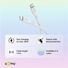 Kabel USB-C 2.0 Goobay silikonowy biały 1.5m