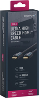 CLICKTRONIC Kabel HDMI 2.1 UltraHD 8K 60Hz HDR10+ 2m