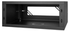 Szafa RACK 19'' 4U 450mm CZARNA Szklane drzwi