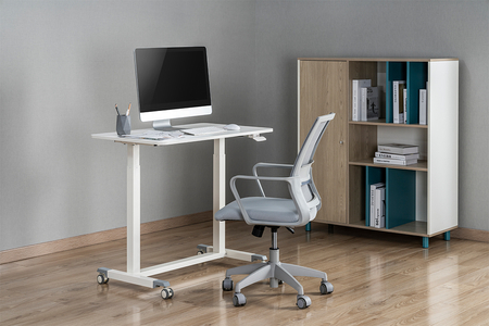 Buddy 04 verstellbarer Rolltisch weiß - zdjęcie 2