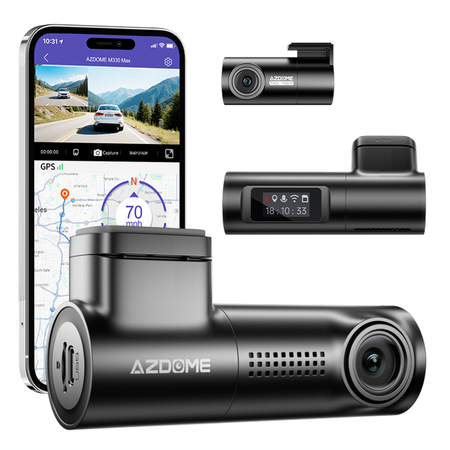 Wideorejestrator 4K 2CH WiFi GPS AZDOME M330 Max - zdjęcie 2