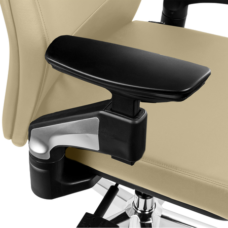 Fotel ergonomiczny biurowy z podłokietnikiem 4D Spacetronik GUNNAR kremowy OUTLET - zdjęcie 2