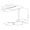 Stolik regulowany Spacetronik Buddy 19 Czarny