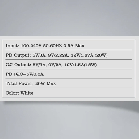 Ladegerät mit Kabel Apple MFI Lizenz 20W 2x USB