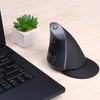 Ergonomische Maus Delux M618G DB in schwarz staubfrei