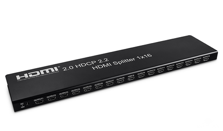 Rozgałęźnik HDMI 1x16 4K 60Hz HDR 3D 1/16 SPH-RS116_V20