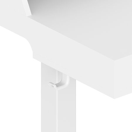 Mobile Singlel-Motor Sit-Stand Desk with Divider